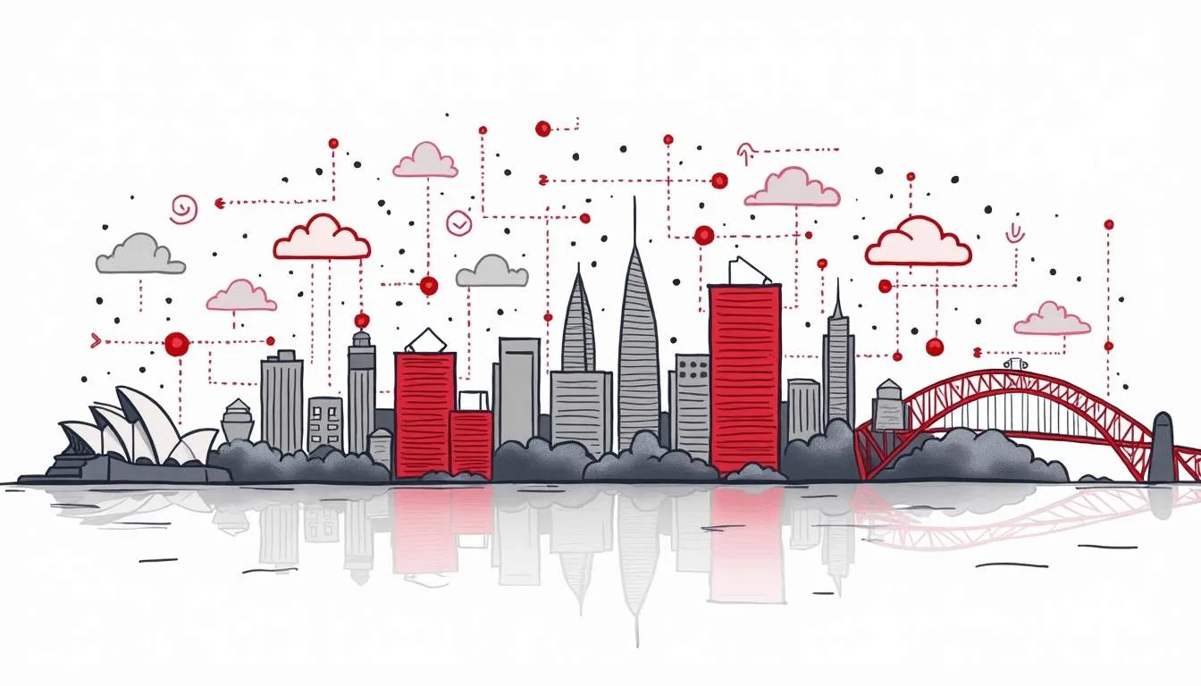 An abstract representation of modern it infrastructure
